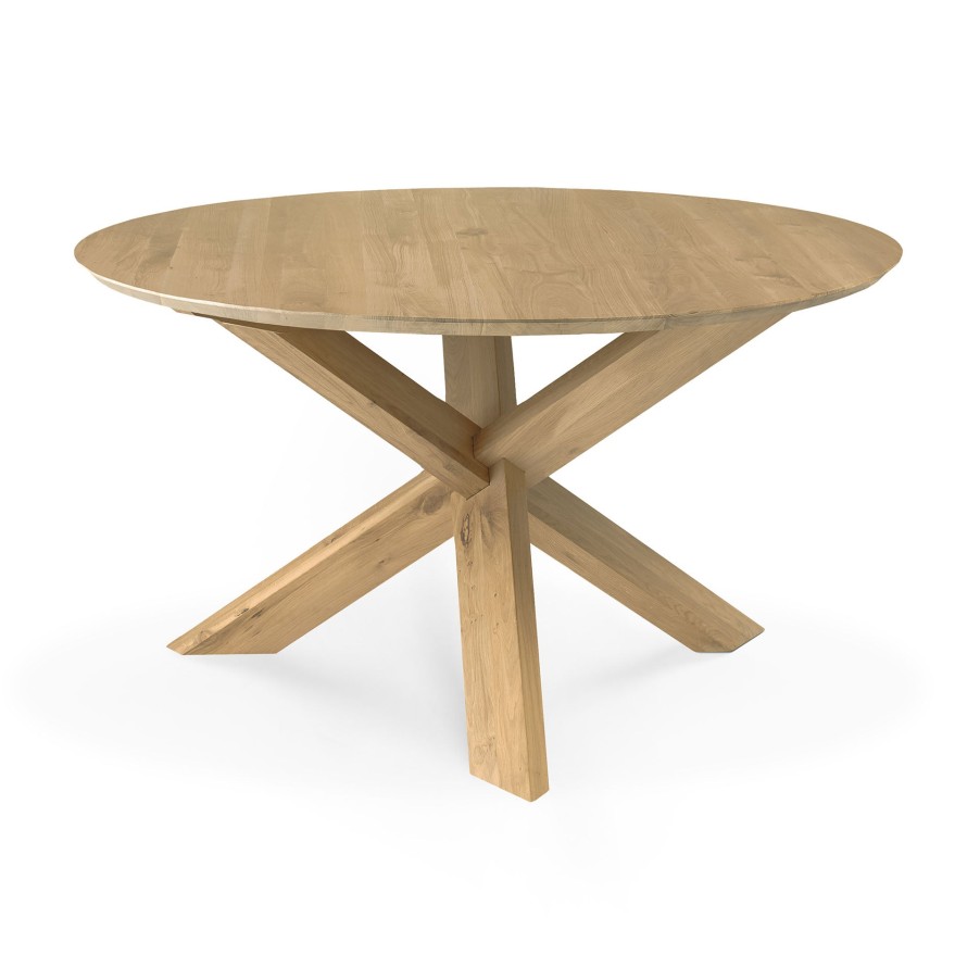 Ethnicraft Ethnicraft Oak Circle Dining Table Hot