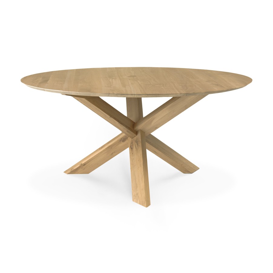 Ethnicraft Ethnicraft Oak Circle Dining Table Hot