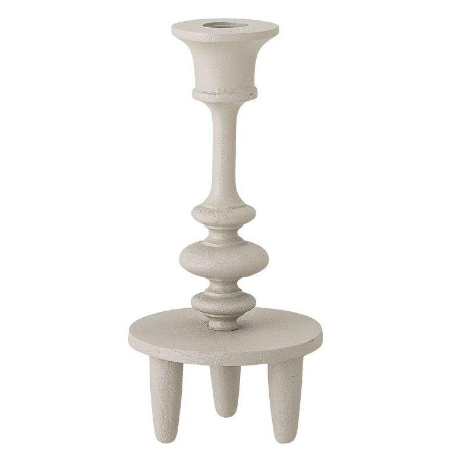 Bloomingville Davi Aluminium Candlestick Grey Hot