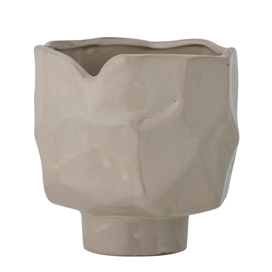 Bloomingville Sella Stoneware Flowerpot Grey Hot