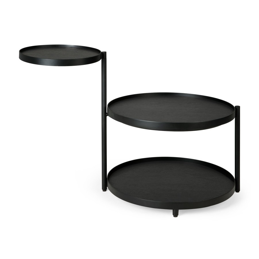 Ethnicraft Ethnicraft Swivel Tray Side Table Black Clearance