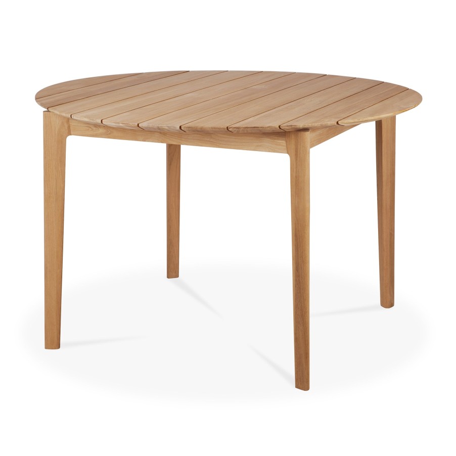 Ethnicraft Ethnicraft Bok Round Outdoor Dining Table Teak New