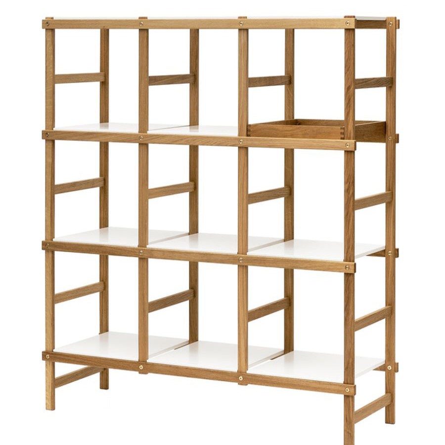 Design House Stockholm Frame Shelf - High Oak/White Best