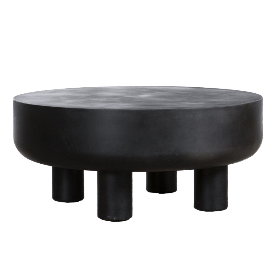 Trit House Brooklyn Coffee Table Black Concrete Hot