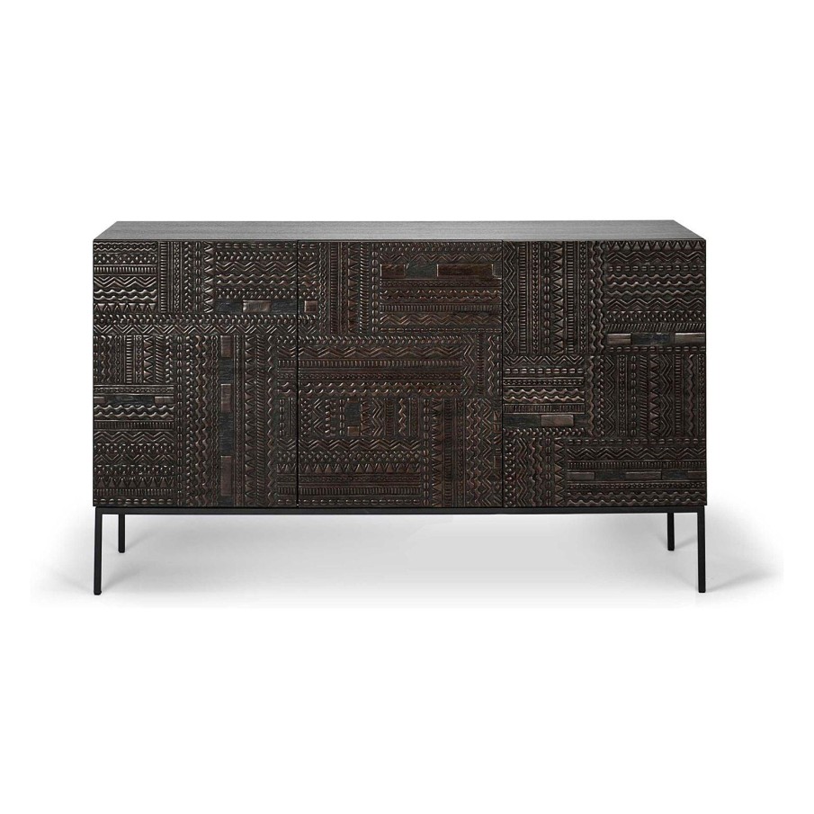 Ethnicraft Ancestors Tabwa Sideboard - 3 Doors Black Hot