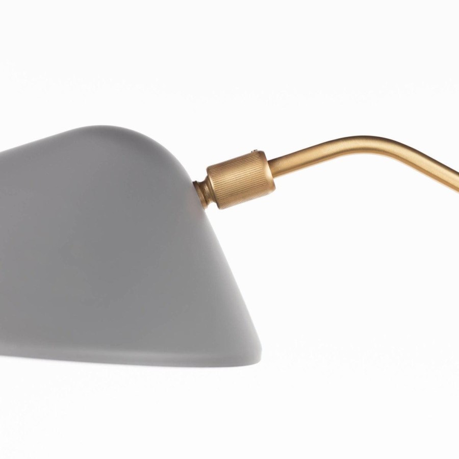 Trit House Annika Desk Lamp Grey/Brass Clearance