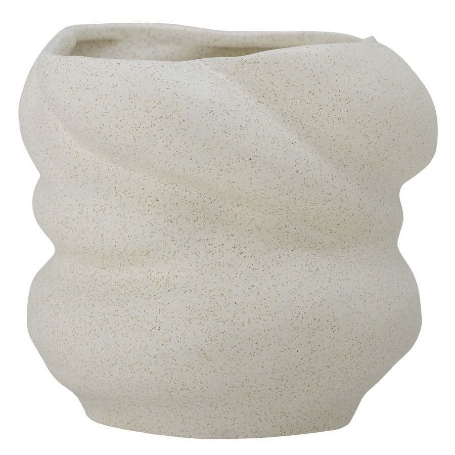 Bloomingville Orana Stoneware Flowerpot White Clearance