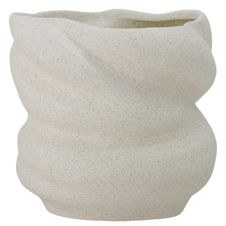 Bloomingville Orana Stoneware Flowerpot White Clearance