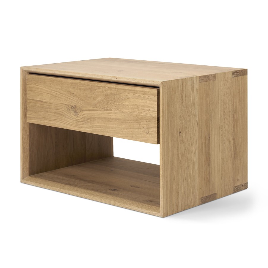 Ethnicraft Ethnicraft Oak Nordic 1 Drawer Bedside Table Natural Oak Online