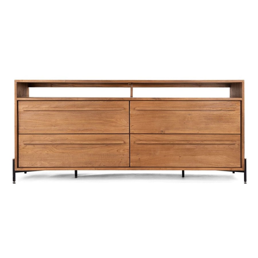 dBodhi Dbodhi Outline Dresser - 4 Drawers/1 Open Rack Teak Wholesale