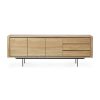 Ethnicraft Ethnicraft Oak Shadow Sideboard - 3 Doors/3 Drawers Natural Oak Hot