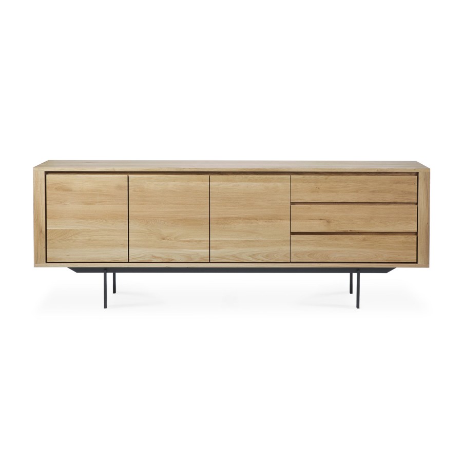 Ethnicraft Ethnicraft Oak Shadow Sideboard - 3 Doors/3 Drawers Natural Oak Hot