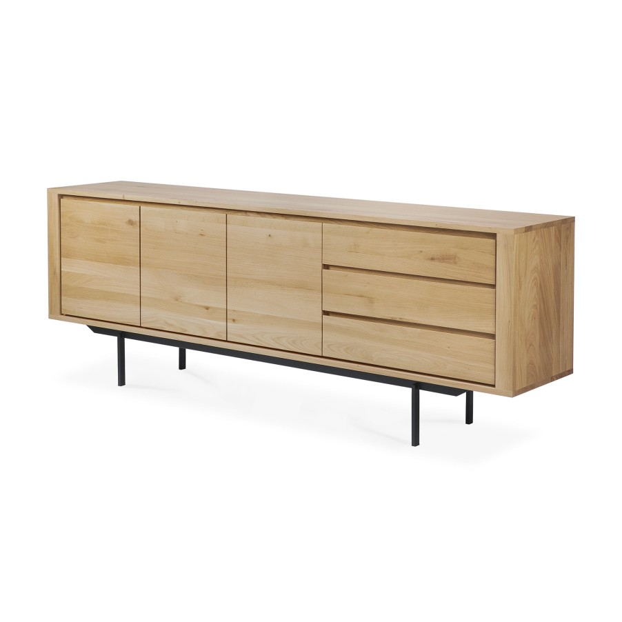 Ethnicraft Ethnicraft Oak Shadow Sideboard - 3 Doors/3 Drawers Natural Oak Hot