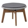 Caneline Peacock Footstool/Side Table Wholesale