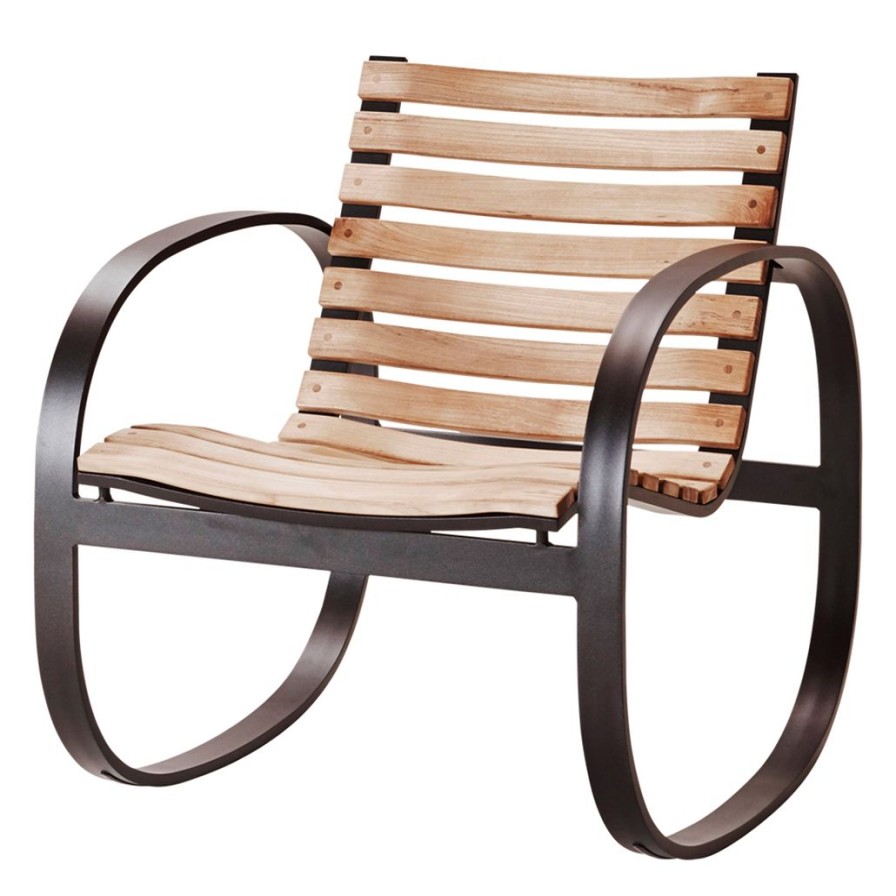 Caneline Parc Rocking Chair Teak/Black Best