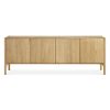 Ethnicraft Ethnicraft Oak Pi Sideboard - 4 Doors Natural Oak Hot