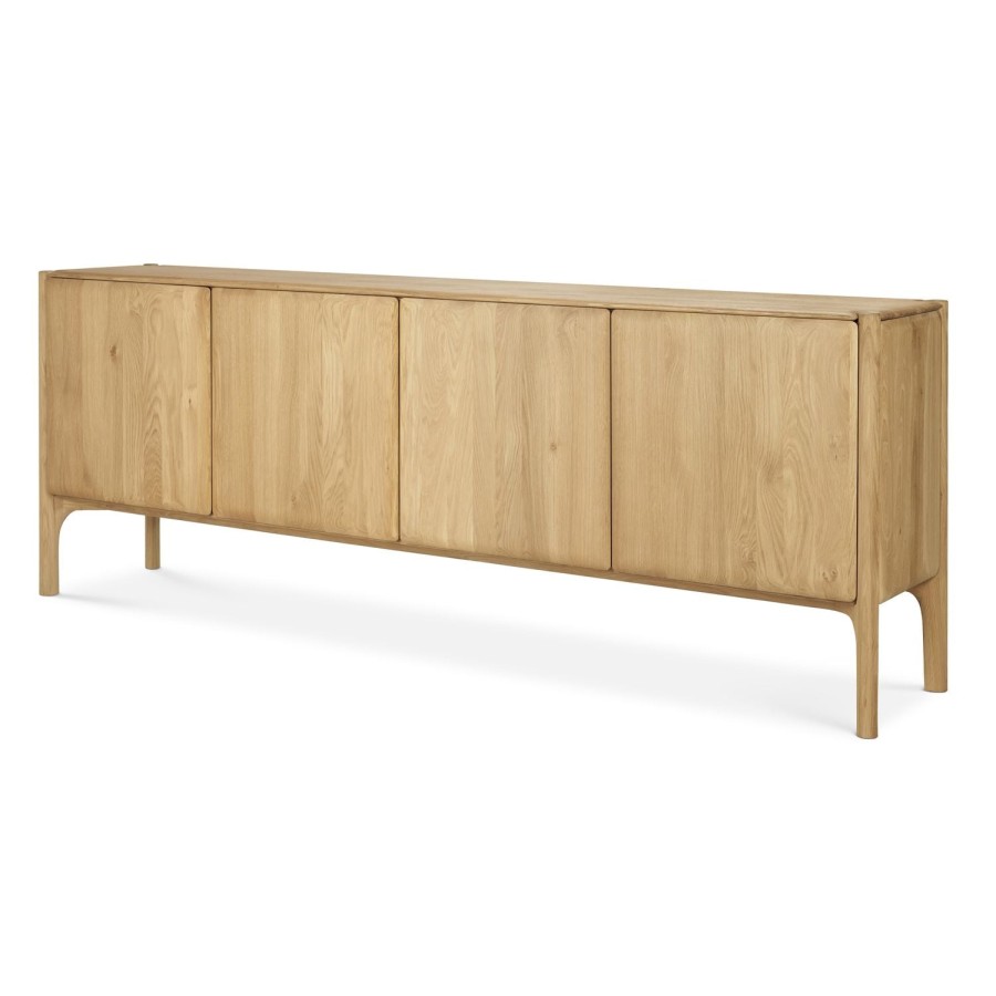 Ethnicraft Ethnicraft Oak Pi Sideboard - 4 Doors Natural Oak Hot