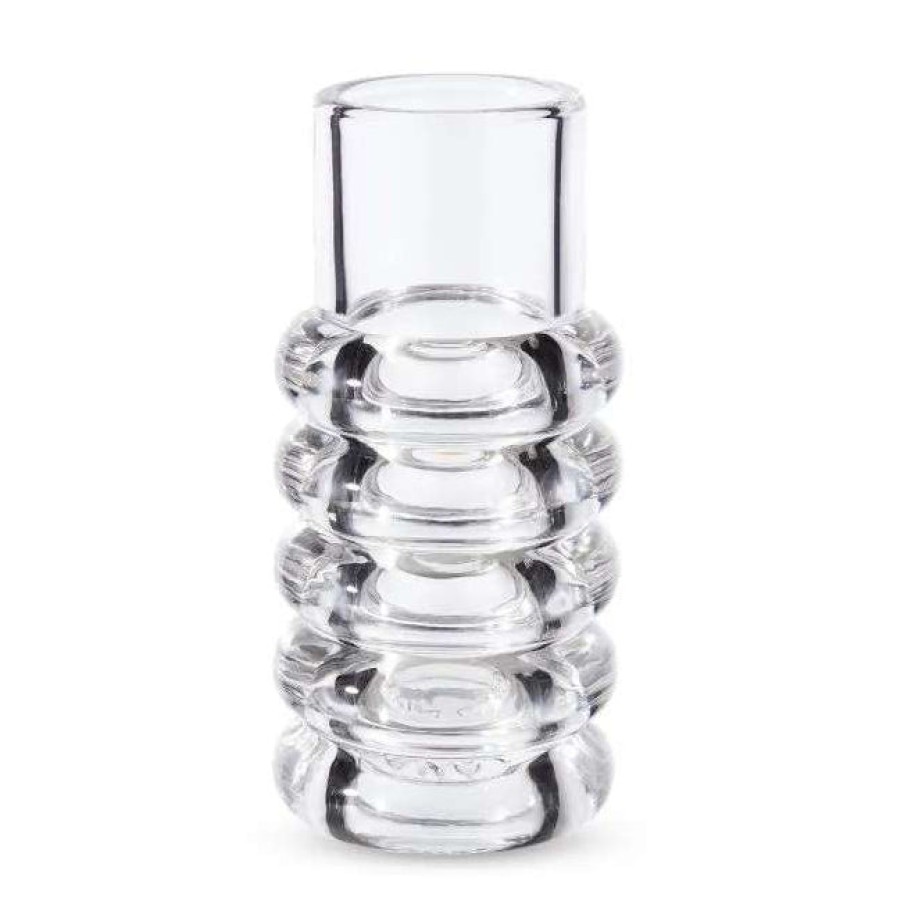 Tom Dixon Press Stem Vase Clear Clearance