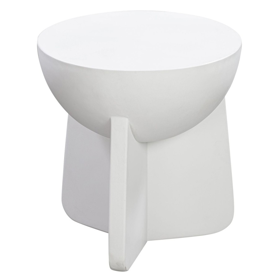 Trit House Twiggy Side Table Speckle White Concrete Wholesale