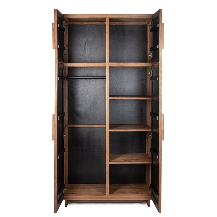 dBodhi Dbodhi Hopper Wardrobe - 4 Doors Teak Best