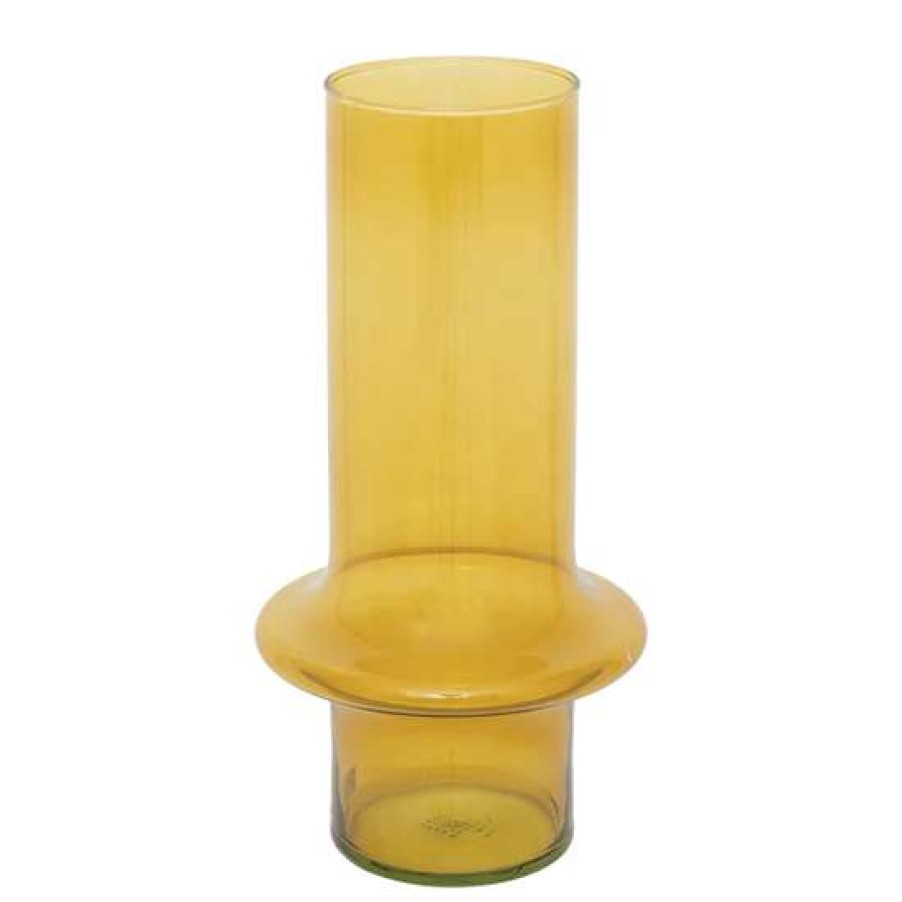 Urban Nature Culture Glass Vase Yolk Yellow Clearance