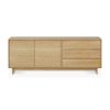 Ethnicraft Ethnicraft Oak Wave 2 Doors 3 Drawers Sideboard Natural Oak Best