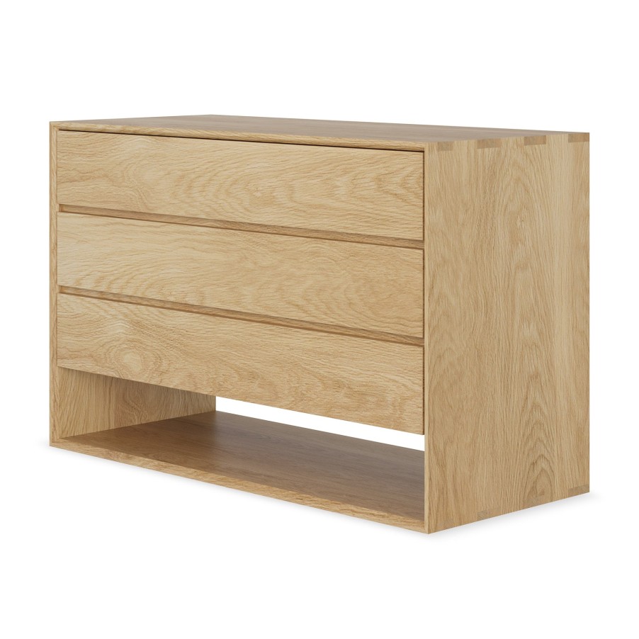 Ethnicraft Ethnicraft Oak Nordic Chest Of 3 Drawers Natural Oak Wholesale