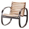 Caneline Parc Rocking Chair Teak/Black Clearance