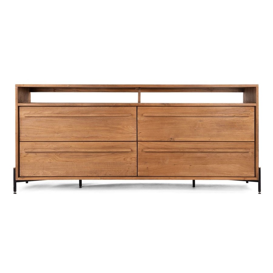 dBodhi Dbodhi Outline Dresser - 4 Drawers/1 Open Rack Teak Hot