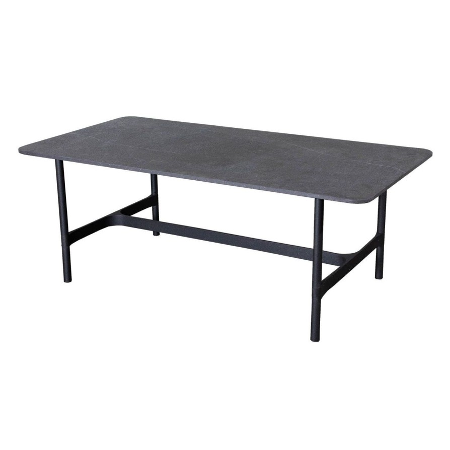 Caneline Twist Coffee Table - Rectangular Grey Best