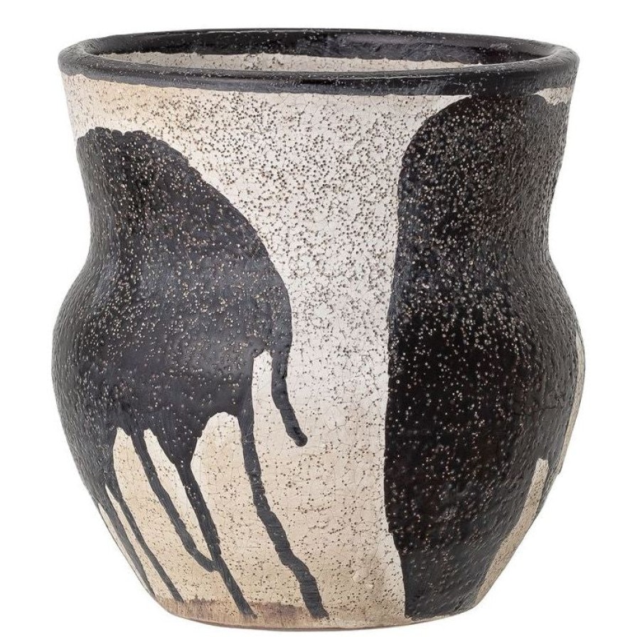 Bloomingville Nala Terracotta Flowerpot Black Clearance