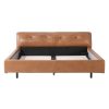 United Strangers Milan King Bed Brown Leather Wholesale