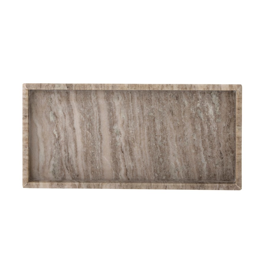 Bloomingville Majsa Marble Rectangular Tray Brown Online