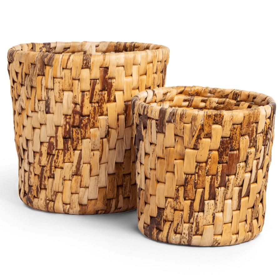 dBodhi Dbodhi Semeru Round Basket Two Tone - Set Of 2 Lurik Online