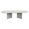 Trit House Lindy Oval Coffee Table White Marble Best