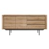 Ethnicraft Ethnicraft Oak Shadow Sideboard - 2 Doors/3 Drawers Natural Oak Clearance