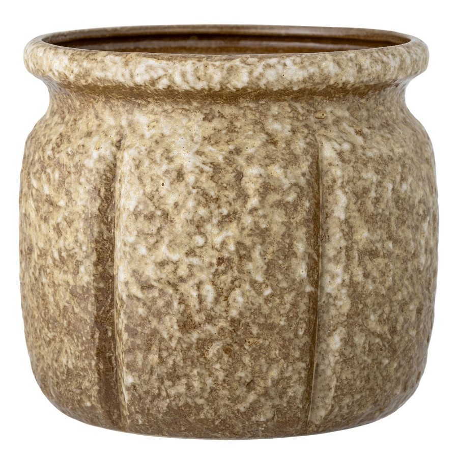 Bloomingville Ritza Stoneware Flowerpot Brown Hot