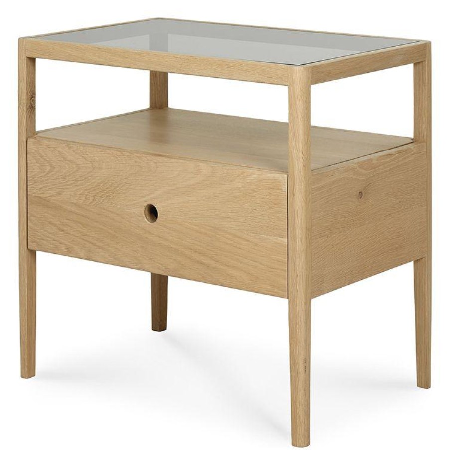 Ethnicraft Ethnicraft Oak Spindle Bedside Table Best