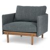 TOLV Pensive Fabric Lounge Chair Light Oak Online