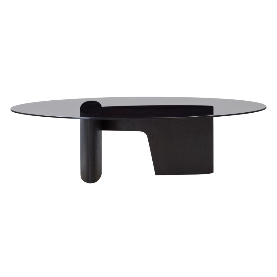 Wendelbo Glyph Oval Coffee Table Black New