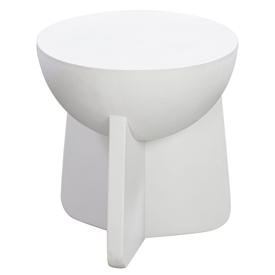 Trit House Twiggy Side Table Speckle White Concrete Clearance