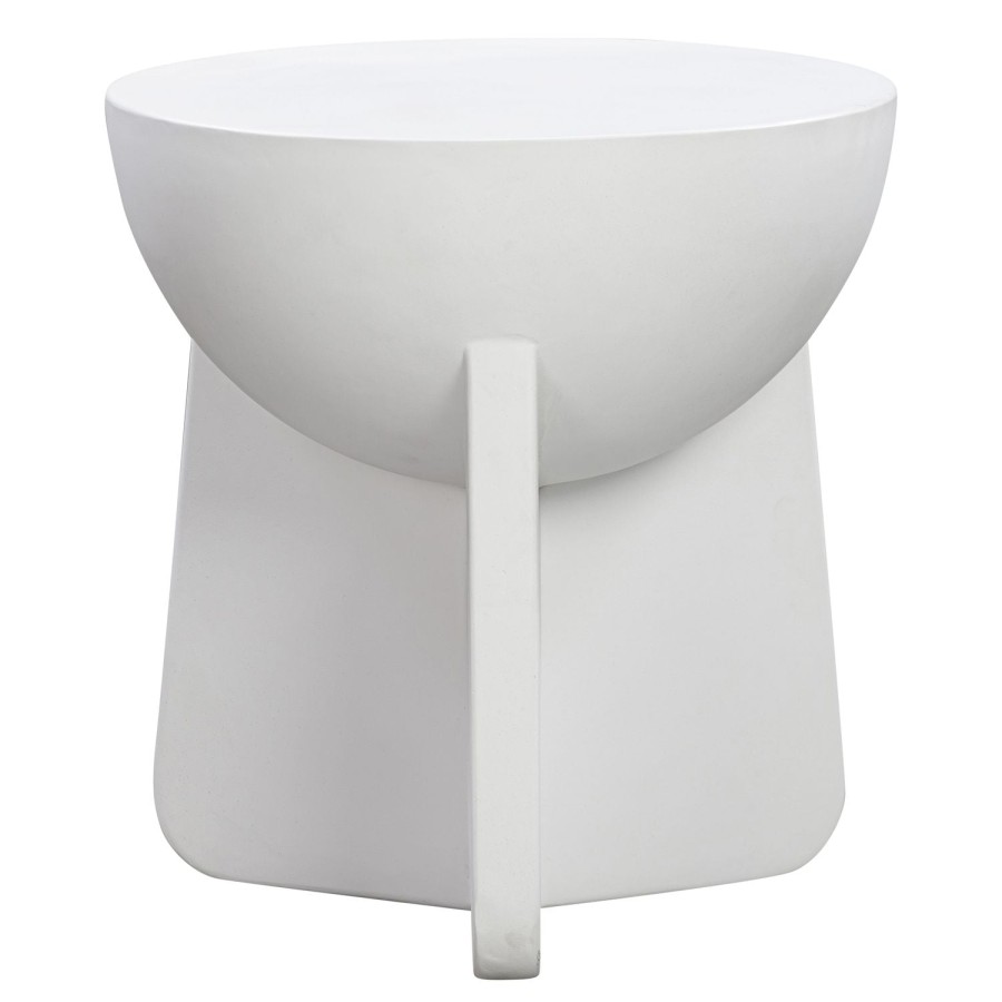 Trit House Twiggy Side Table Speckle White Concrete Clearance