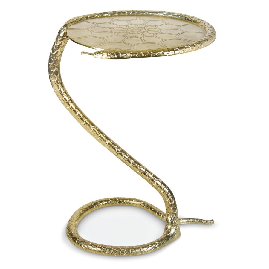 Klevering Python Side Table Gold Hot