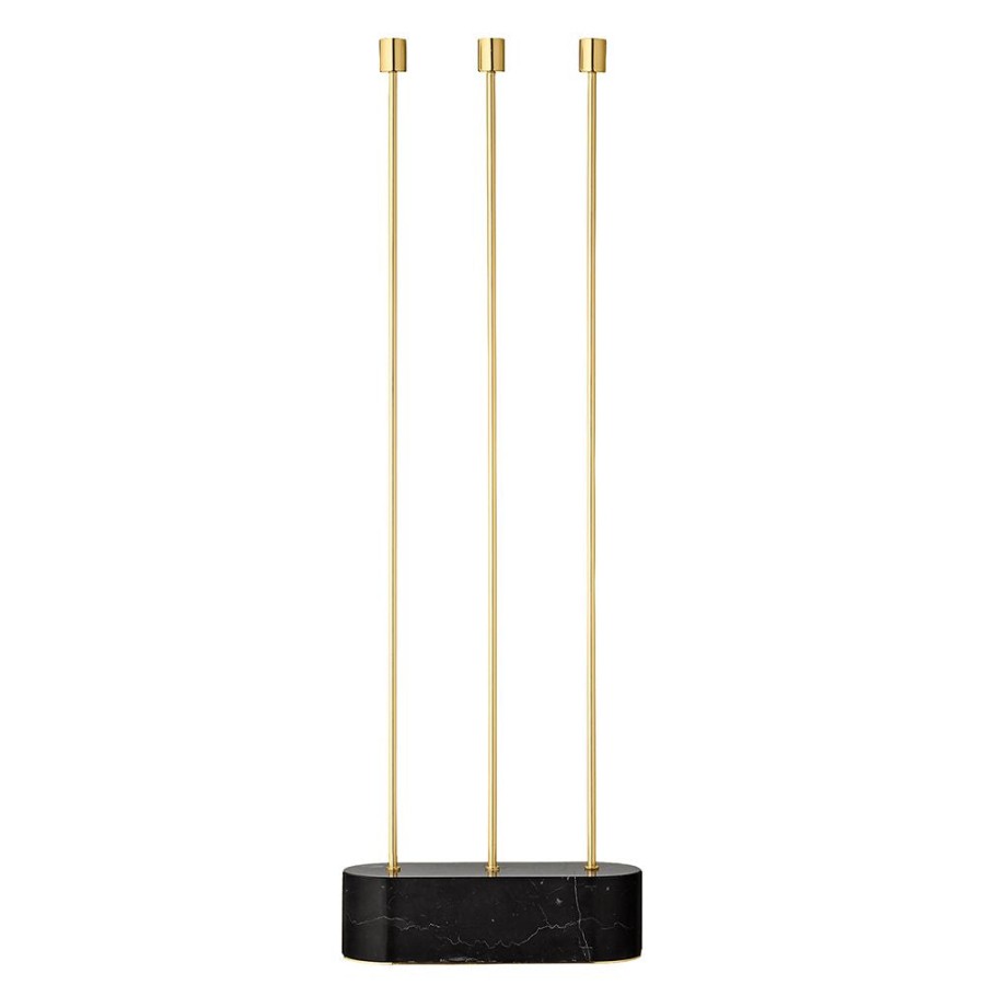 AYTM Grasil Floor Candle Holder Gold Clearance