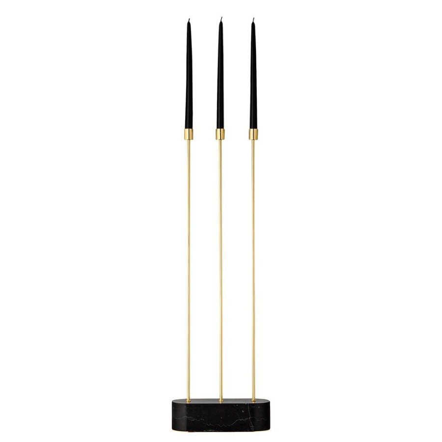 AYTM Grasil Floor Candle Holder Gold Clearance