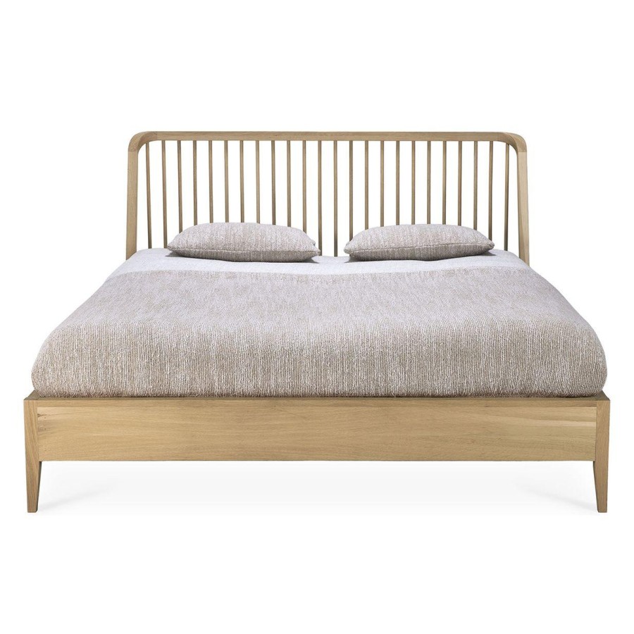 Ethnicraft Ethnicraft Oak Spindle Queen Bed Hot