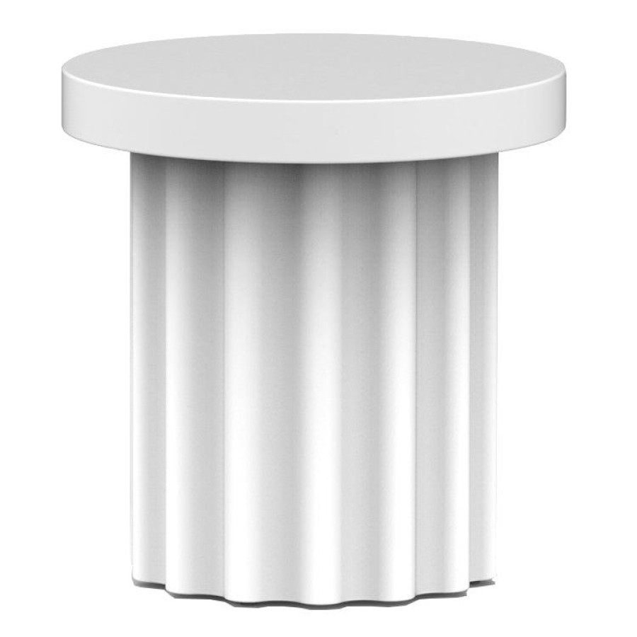 Trit House Chantel Side Table White Concrete Best