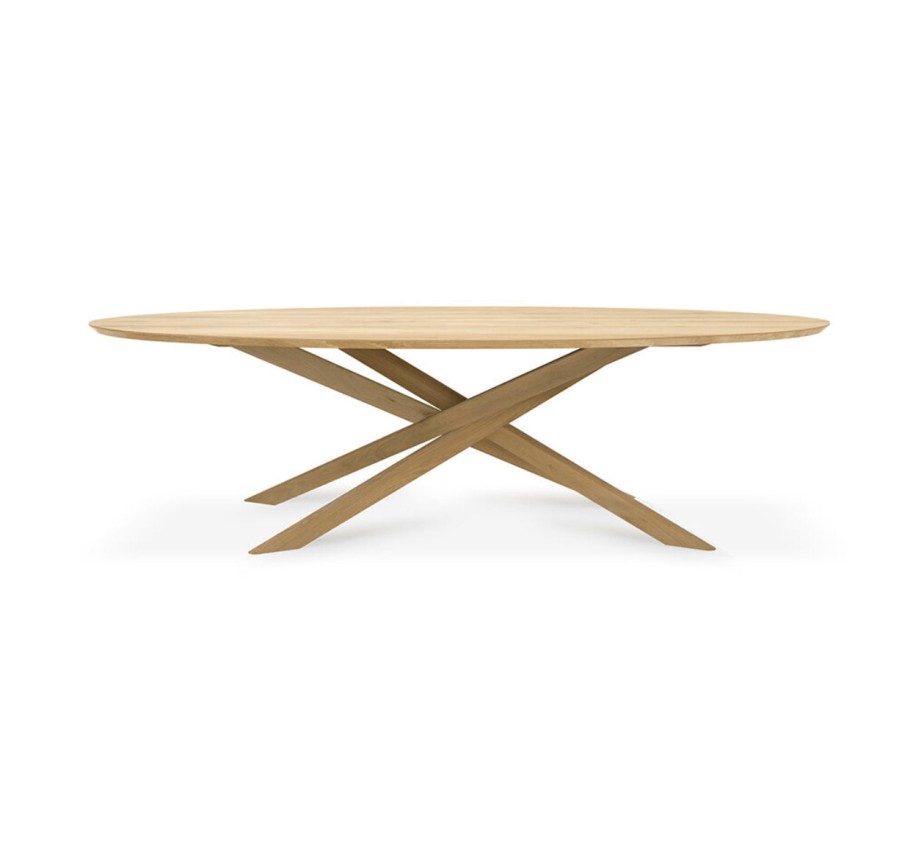 Ethnicraft Ethnicraft Oak Mikado Oval Dining Table Natural Oak Wholesale