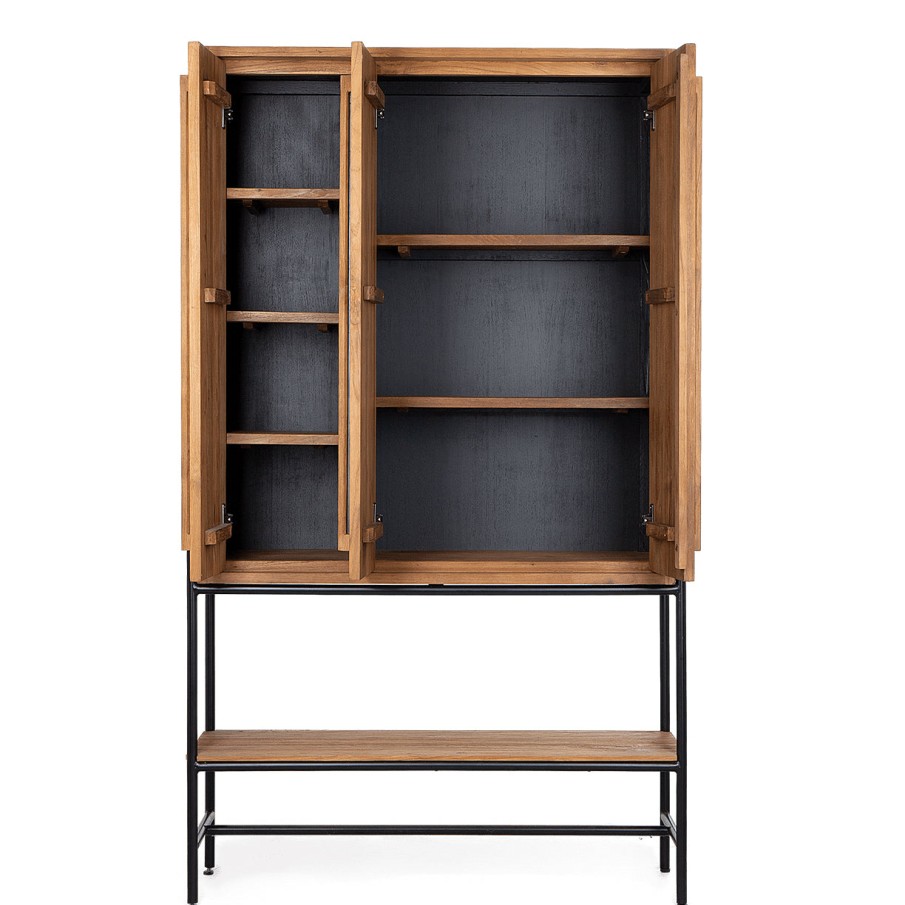 dBodhi Dbodhi Outline Cabinet - 3 Doors/1 Open Rack Teak Hot