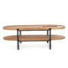 dBodhi Dbodhi Coco Oval Two Tier Coffee Table With Tray Clearance